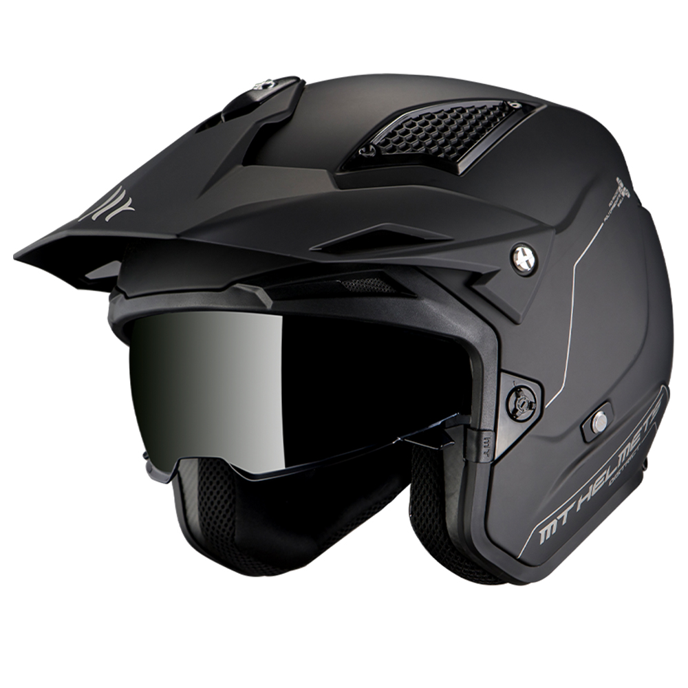MT District SV Trials Helmet Matte Black