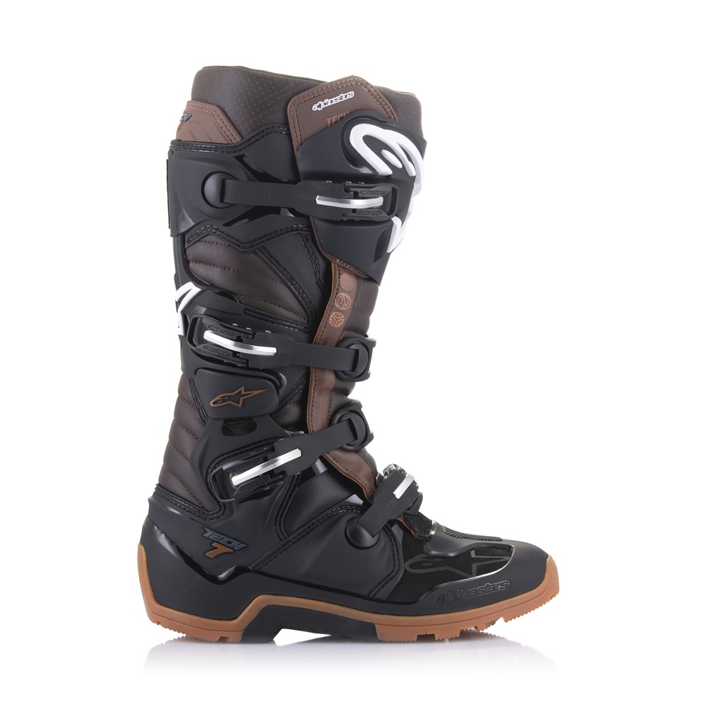 Alpinestars Tech-7 Enduro Motocross Boots Black/Dark Brown