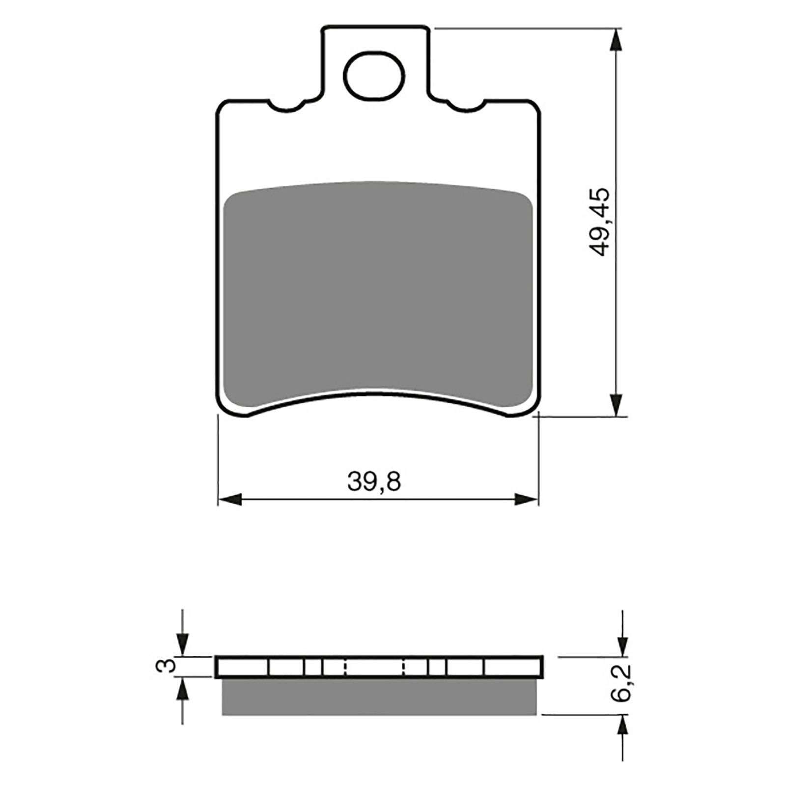 BRAKE PADS GOLDFREN SINTERED SPORTS GF098 - S3 ( PH172 ) - Image 1