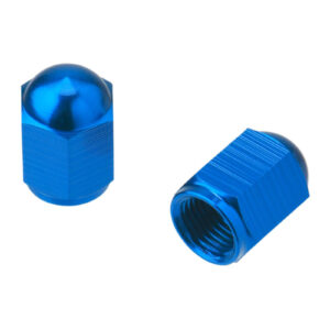 DRC ALUMINUM VALVE CAPS 2PCS H-BLUE - Image 1
