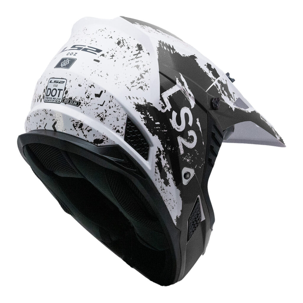 LS2 MX706 Coz Hyde Motocross Helmet Black / White