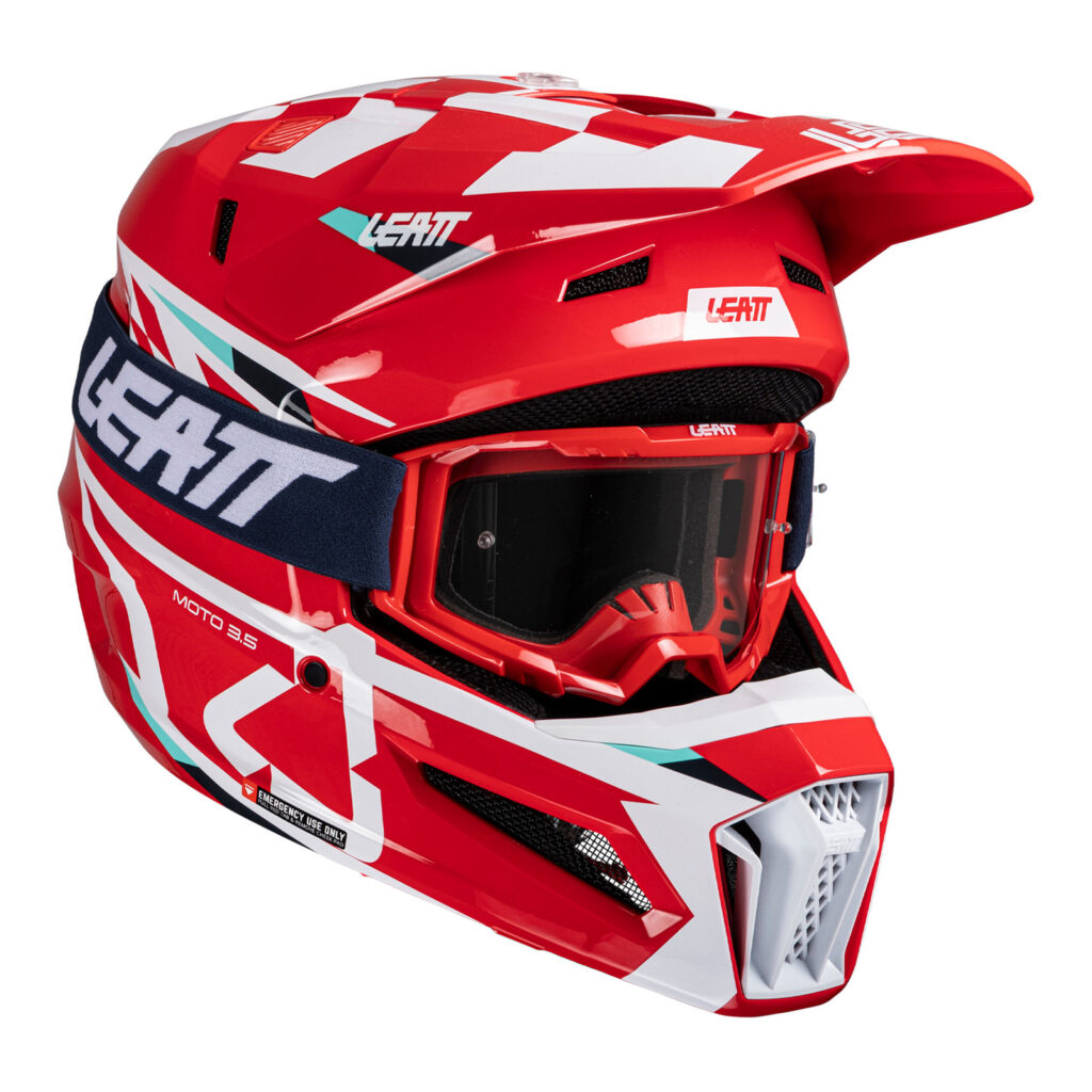 Leat 3.5 Motocross Helmet Kit - Red