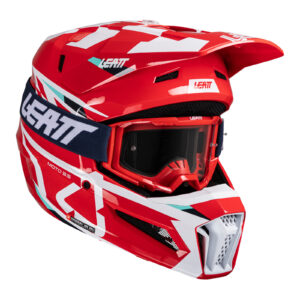 Leat 3.5 Motocross Helmet Kit - Red - Image 1