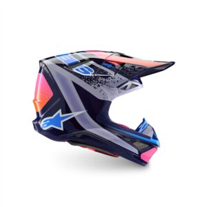 Alpinestars Supertech S-M10 Records Limited Edition Motocross Helmet Multicolour Gloss - Image 1