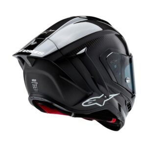 Alpinestars Supertech R10 Helmet Solid Black Carbon Matte/Gloss - Image 6