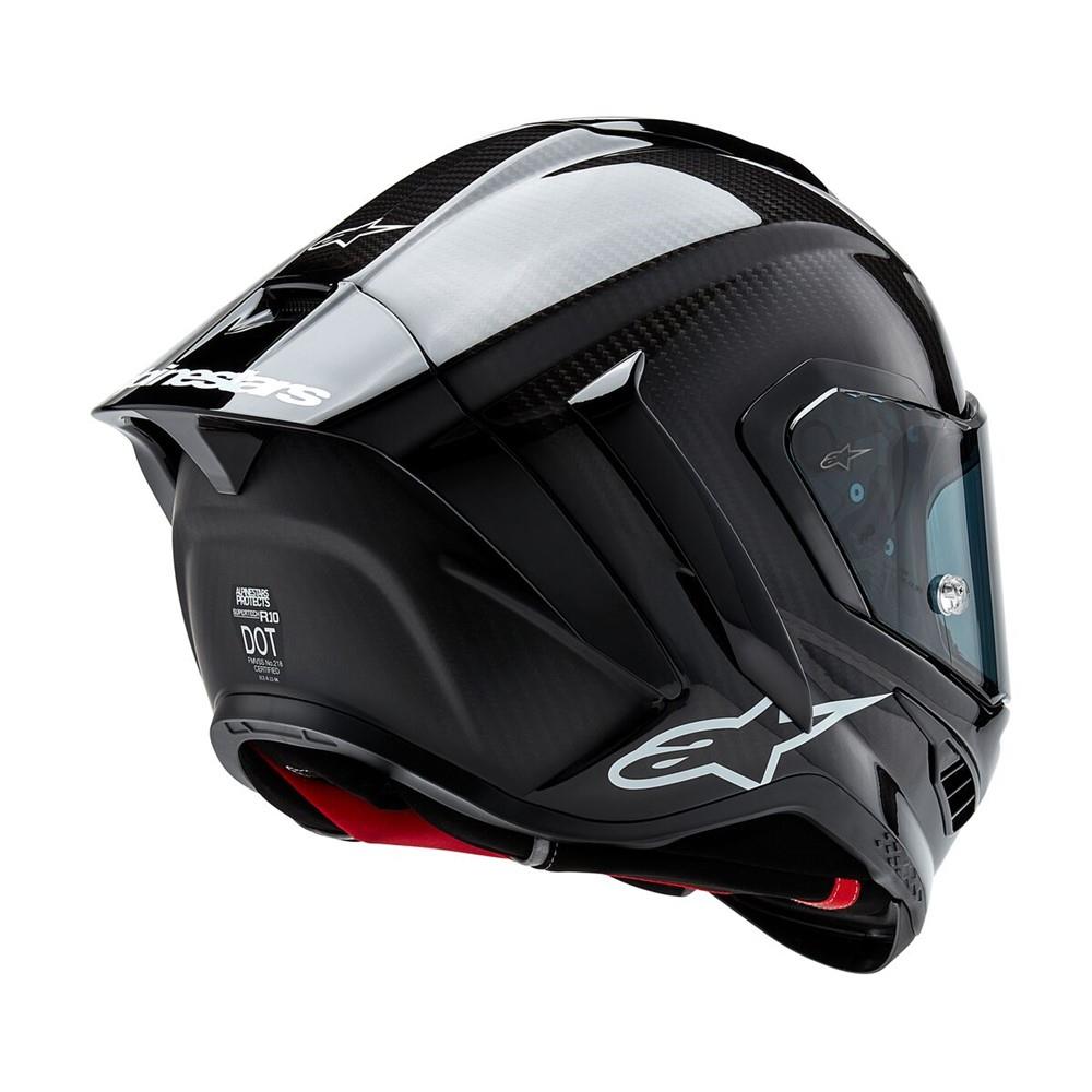 Alpinestars Supertech R10 Helmet Solid Black Carbon Matte/Gloss