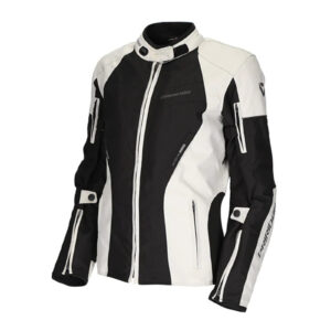 Dririder Vivid 3 Ladies Road Jacket - Pearl / Black - Image 1