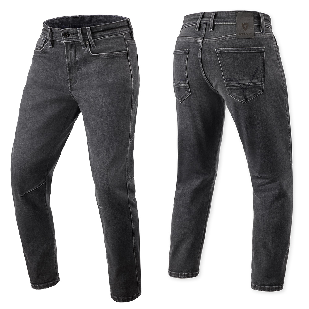 REV'IT! Detroit 3 TF Jeans Std Leg Dark Black Stone