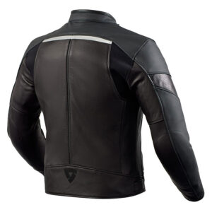 Rev'It Mile Leather Jacket Black/Red - Image 2