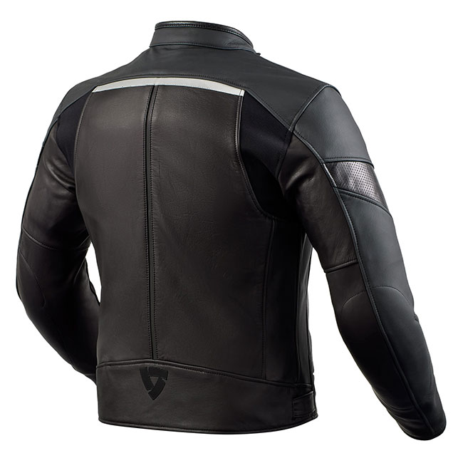 Rev'It Mile Leather Jacket Black/Red