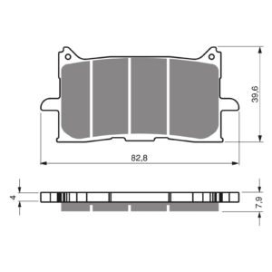 BRAKE PADS GOLDFREN SINTERED SPORTS GF379 - S3 ( PH503 ) - Image 1