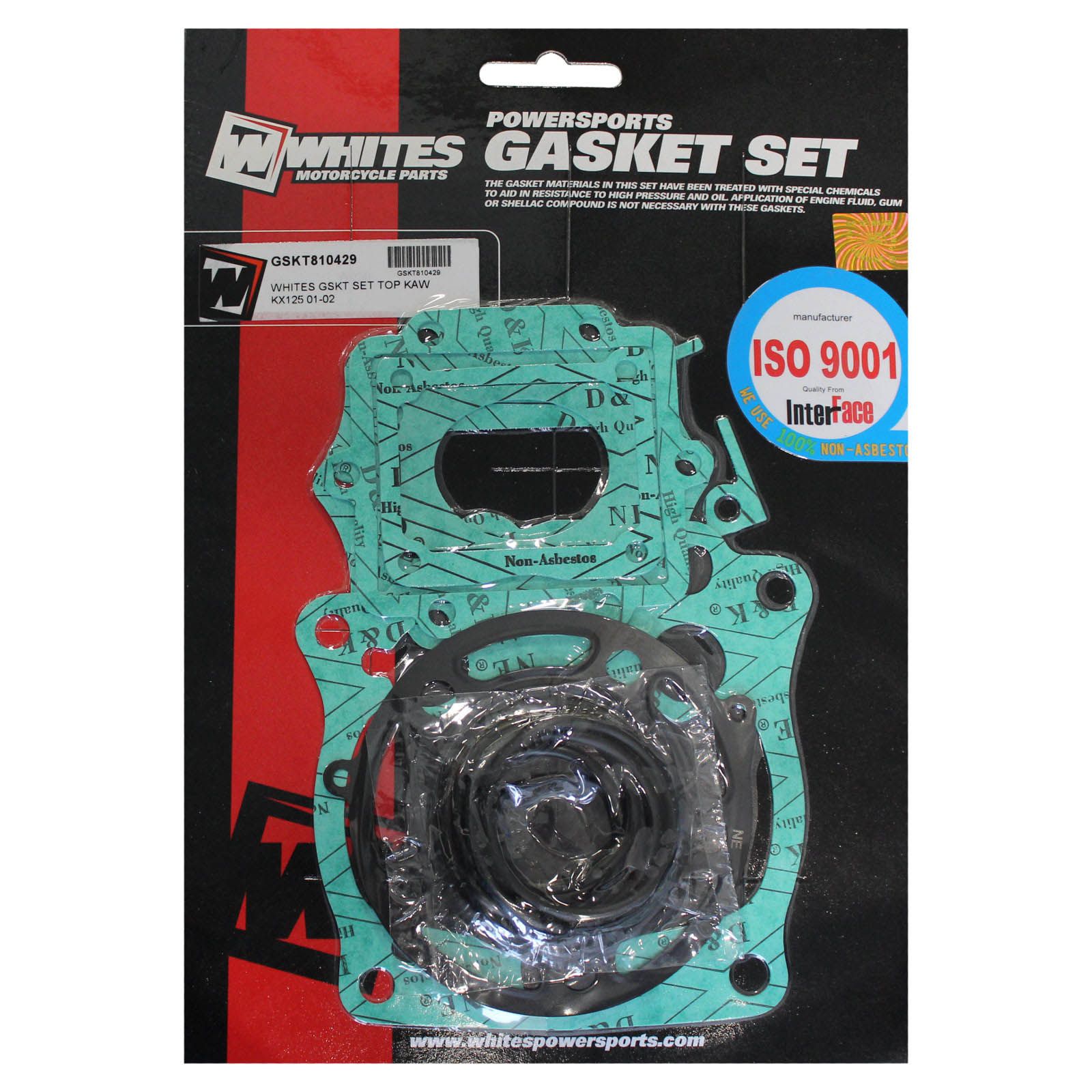 WHITES GASKET SET TOP KAW KX125 01-02 - Image 1