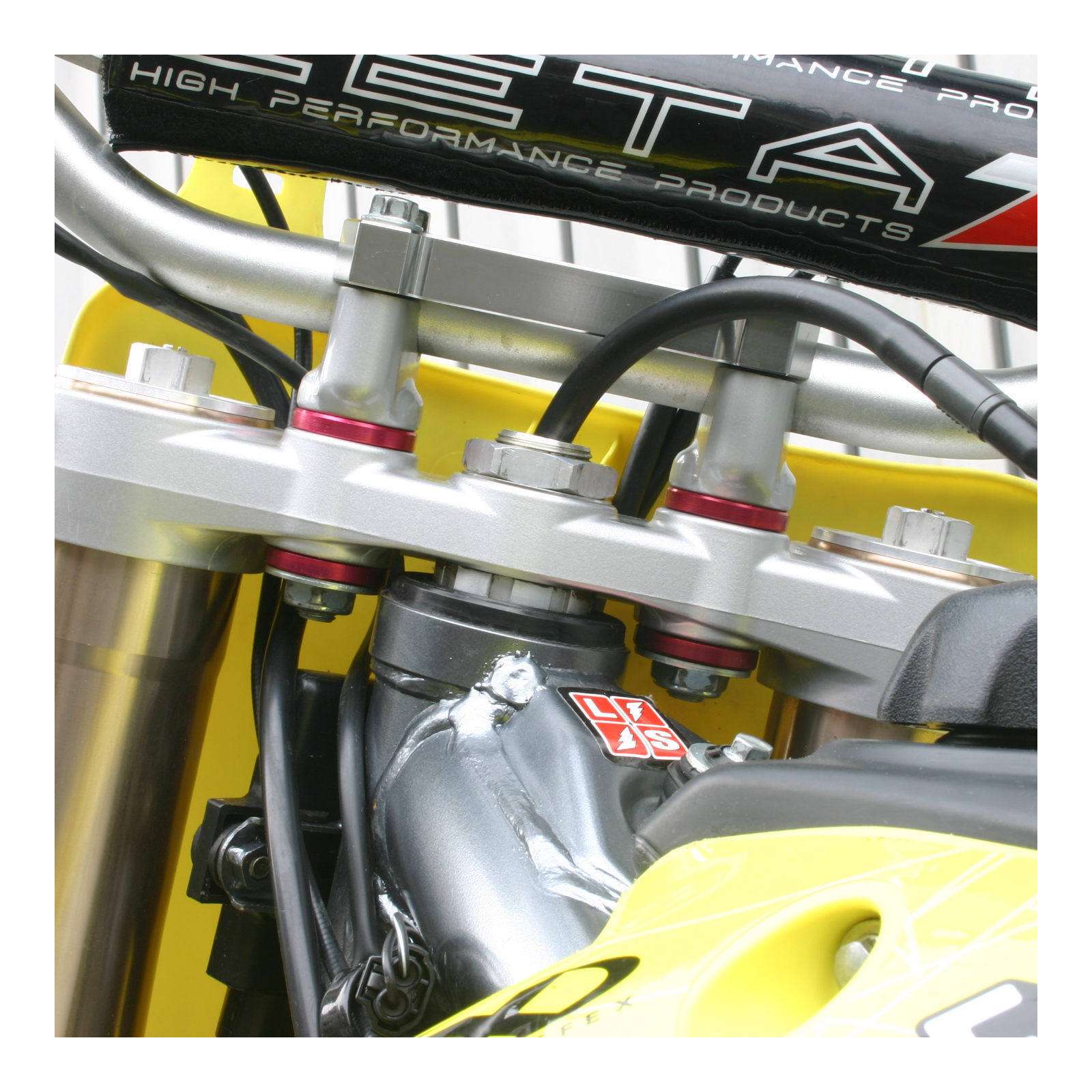 Zeta Rubber Killer - Red 4pcs Kawasaki KX, KX250F '04-, KX450F '11- - Image 4