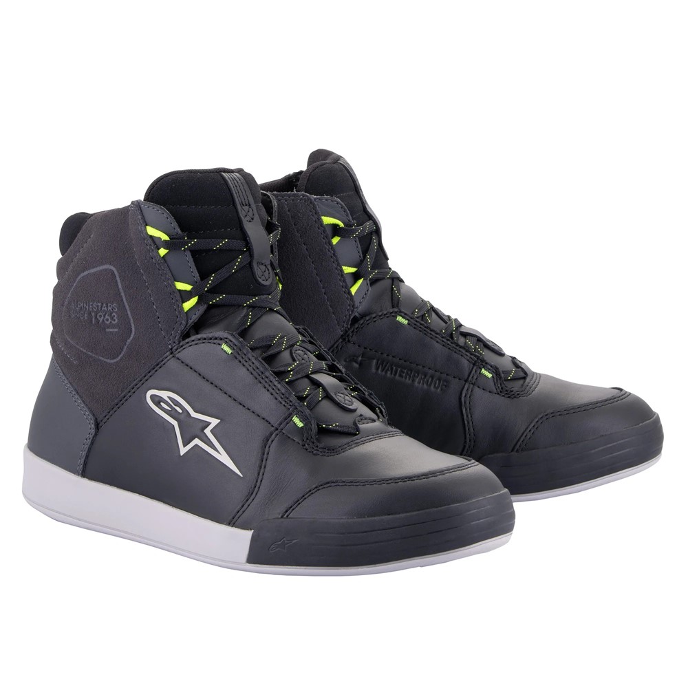 Alpinestars Chrome Drystar Road Shoes Black/Dark Gray/Yellow Fluoro