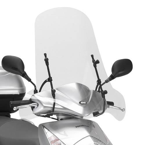 GIVI SCREEN SCOOTER VARIOUS CLEAR 74x67cm (NEEDS SPECIFIC KIT)