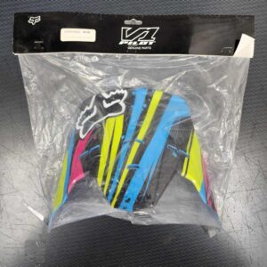 Fox Helmet Peak Youth V1 Undertow Green/Blue - Image 1