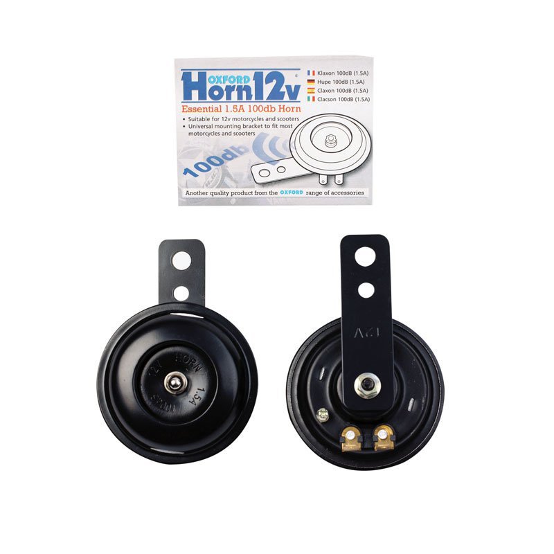 OXFORD 12 VOLT HORN BLK  (NEW)