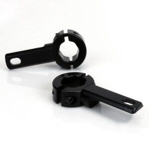 Denali Engine Guard/ Crashbar Light Mount/ 21-29mm Diam Tube Black - Image 2