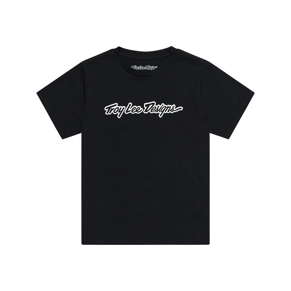 Troy Lee Designs Signature Tee Youth Black