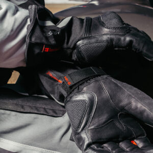 Spidi NK6 Winter Waterproof Leather Road Gloves Black - Image 6
