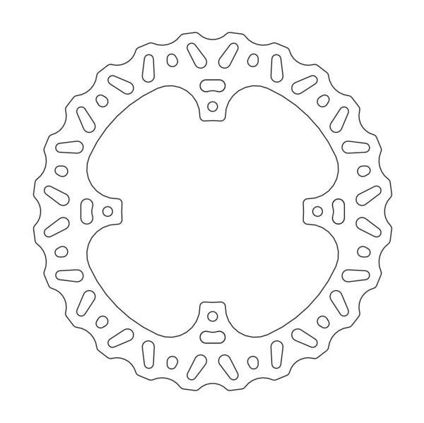 BRAKE DISC MOTO MASTER NITRO REAR HONDA CR125R CR250R 02-07 CRF250R 04-20 CRF250X 04-17 CRF450R