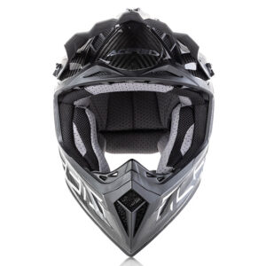 Acerbis Steel Carbon Motocross Helmet Black Silver - Image 3