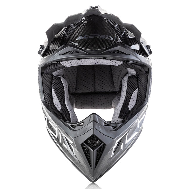 Acerbis Steel Carbon Motocross Helmet Black Silver