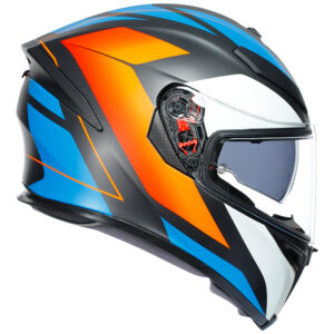AGV K5 S Road Helmet Core Black/Blue/Orange - Image 4