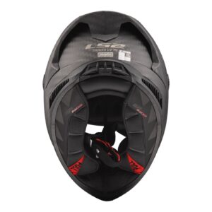 LS2 FF805 Thunder Carbon GP Pro FIM Road Helmet Matte Black - Image 5