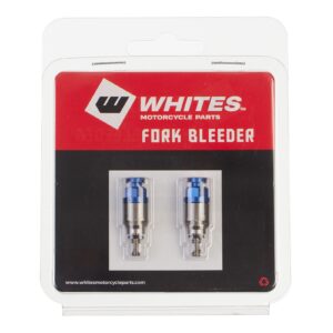 WHITES FORK BLEEDER VALVES - PAIR M4 x 0.7 BLU - Image 2