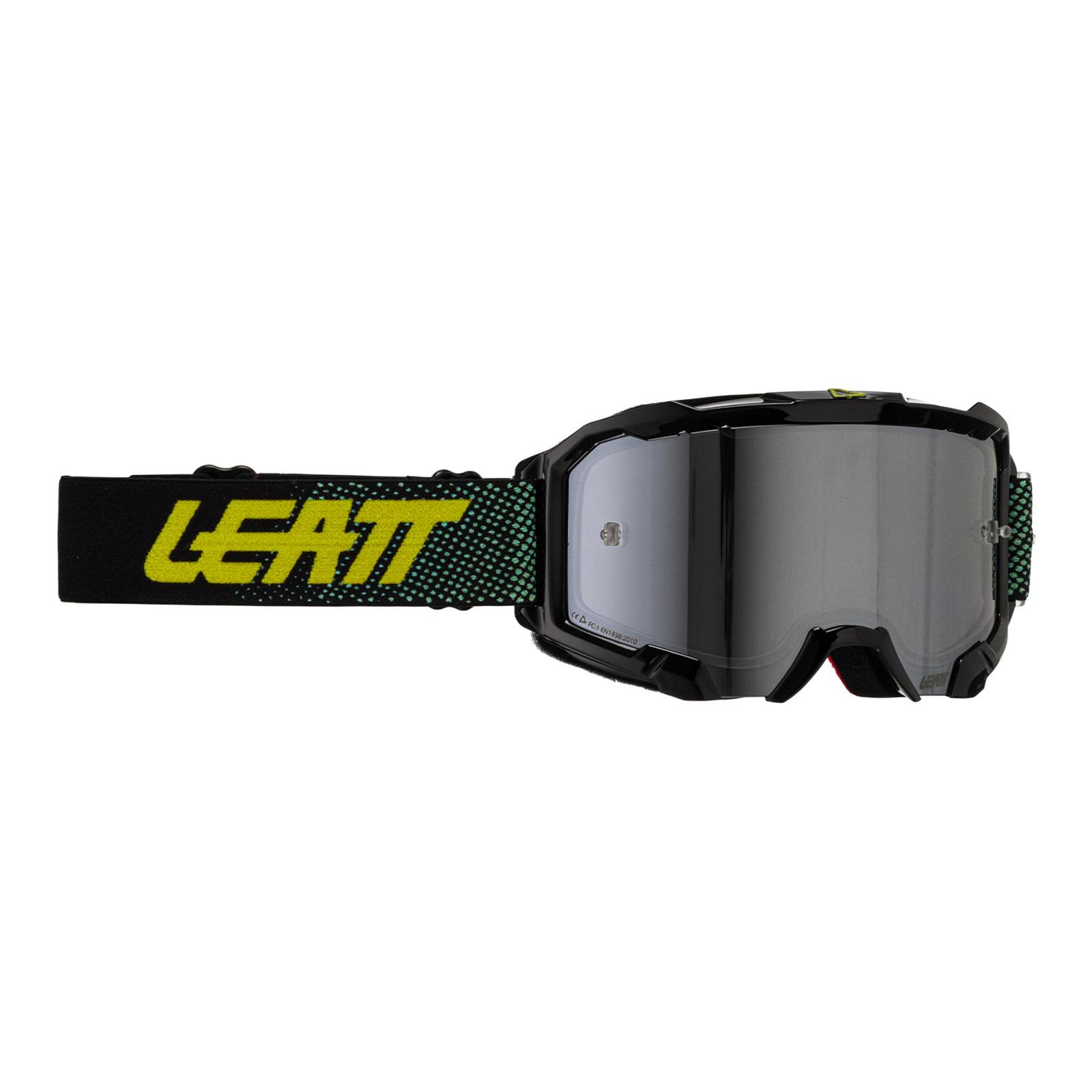 Leatt 4.5 Velocity Motocross Goggle Iriz Black Silver 50 VLT - Image 1