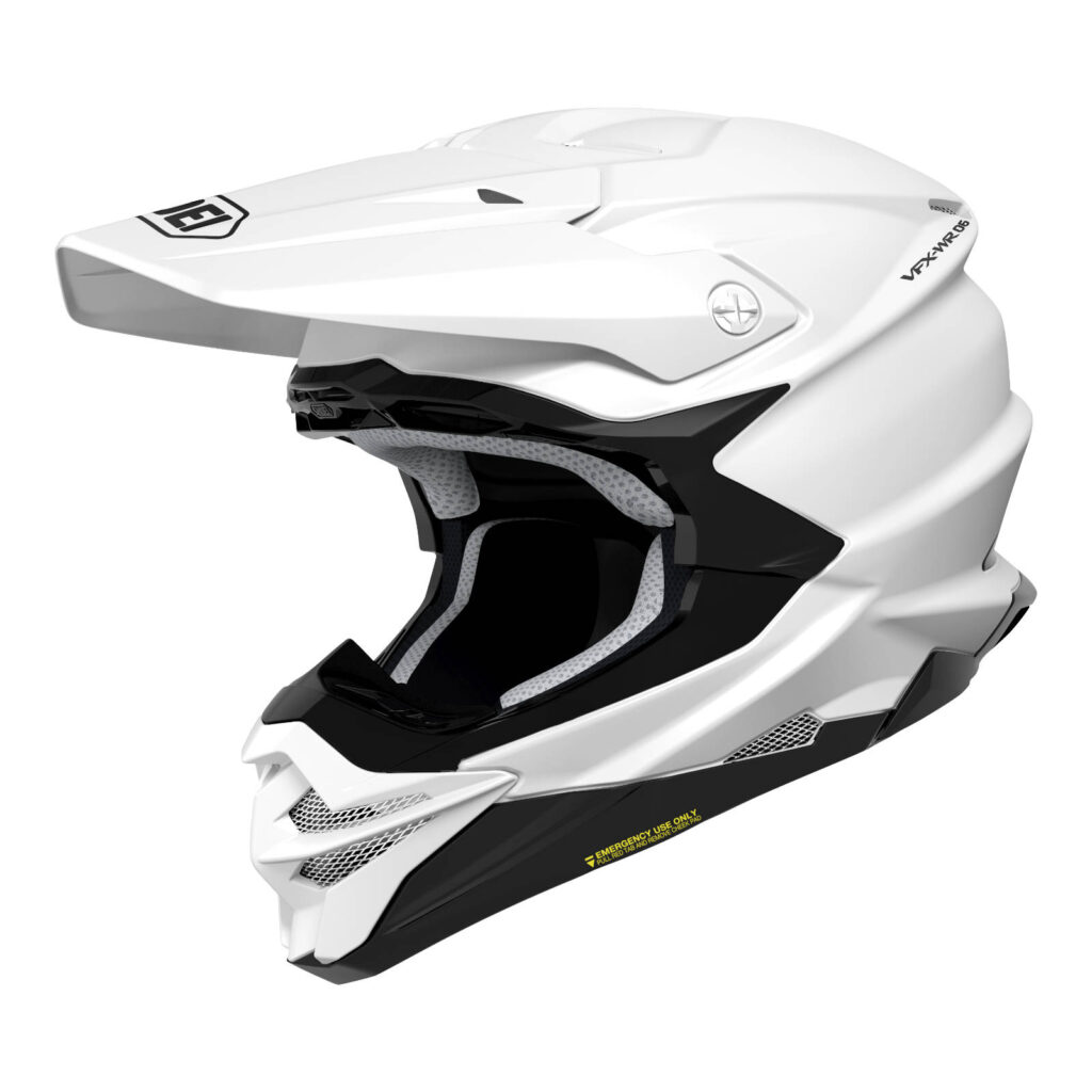 Shoei VFX-WR06 M.E.D.S Motocross Helmet White