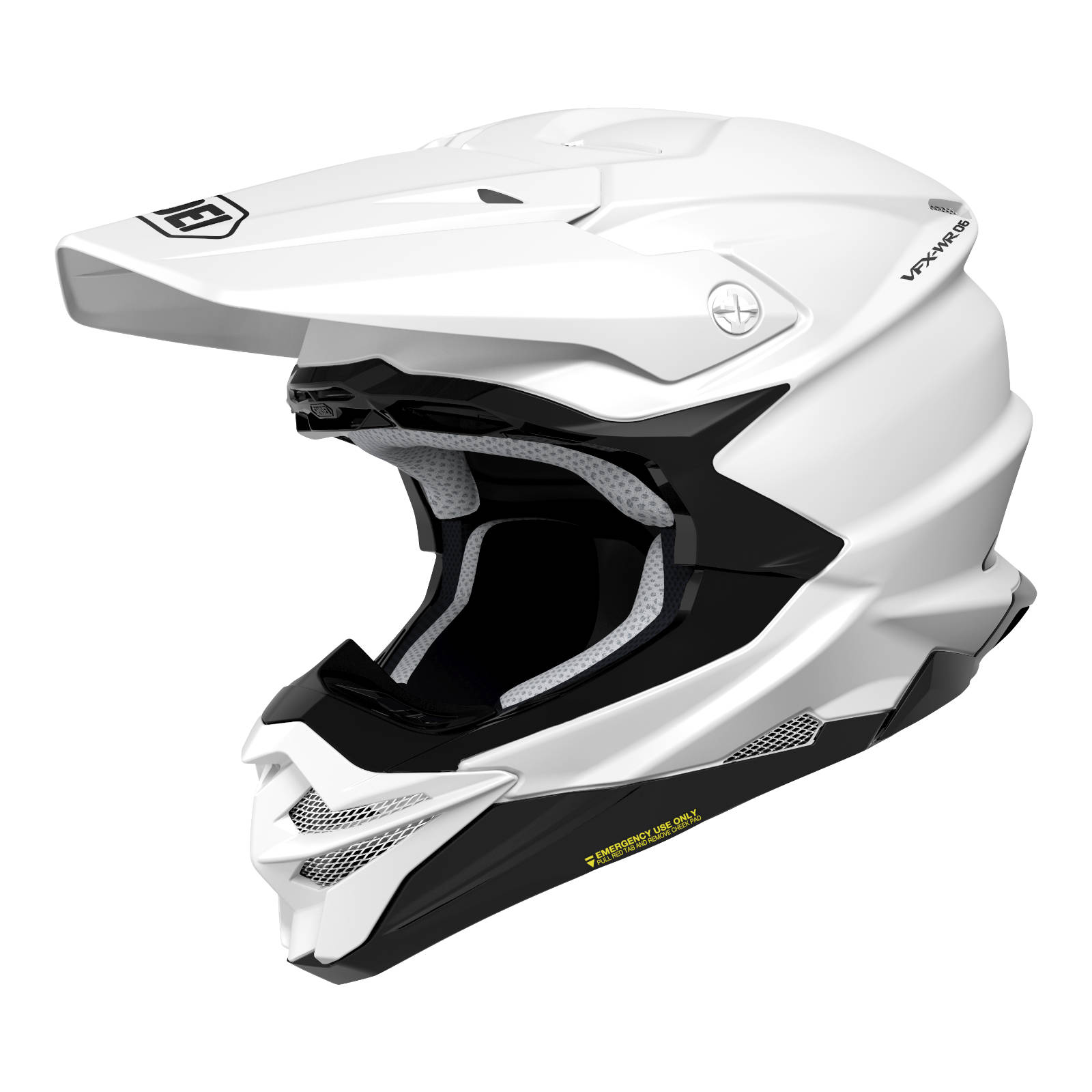 Shoei VFX-WR06 M.E.D.S Motocross Helmet White - Image 1