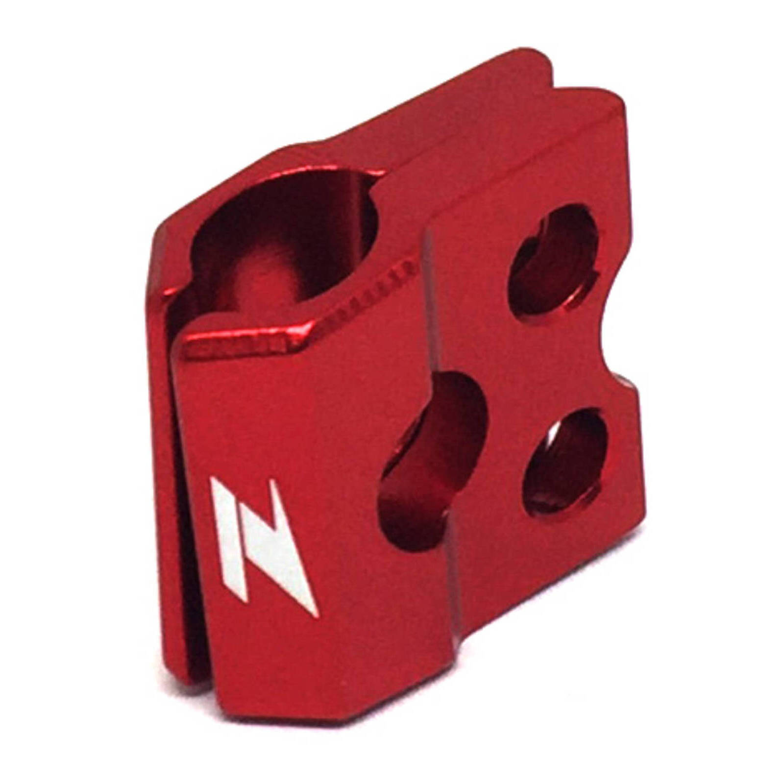 Zeta F-Brake Line Clamp Kawasaki KXF/KLX, Suzuki RM/RMZ - Red - Image 2