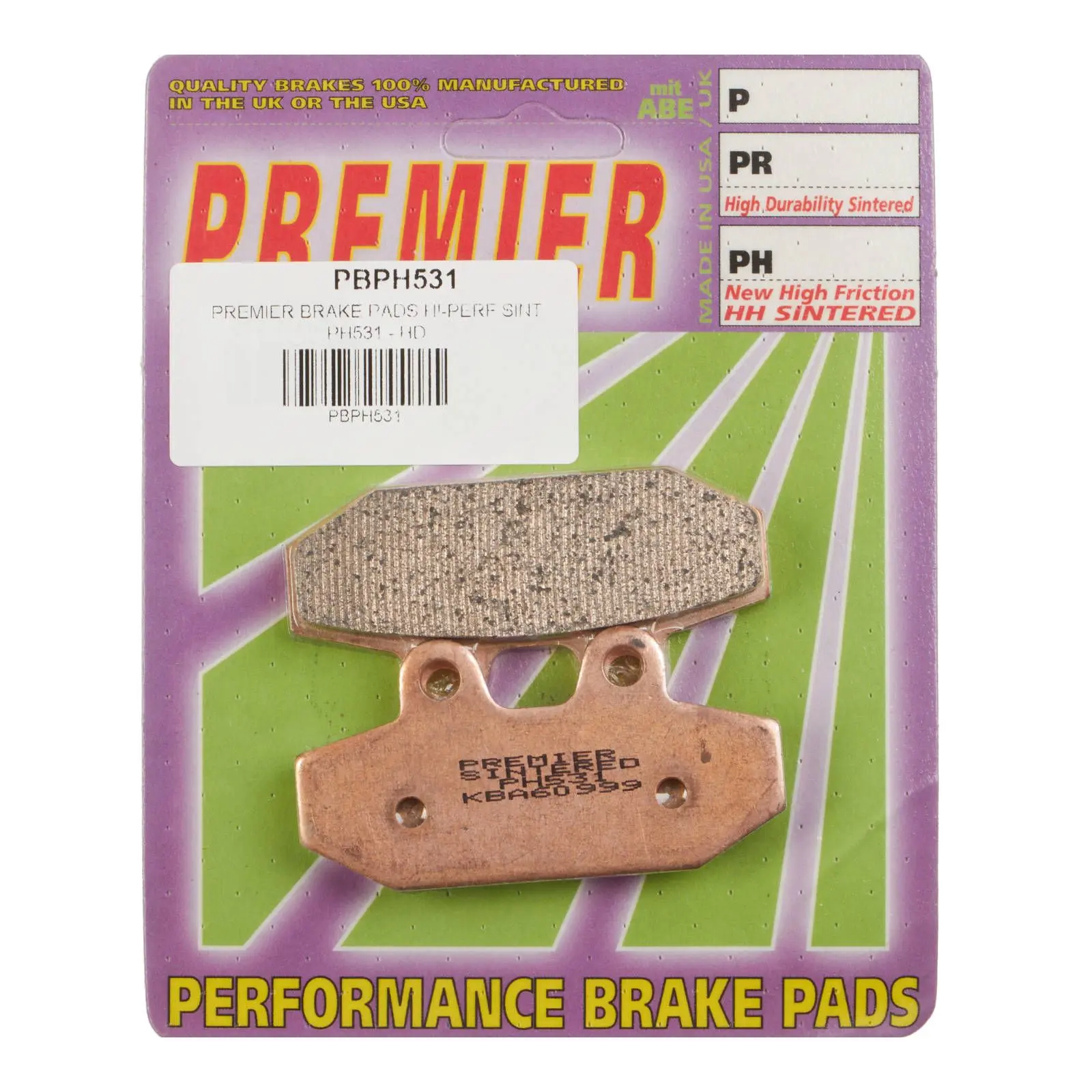 PREMIER BRAKE PADS HI-PERF SINT PH531 – HD