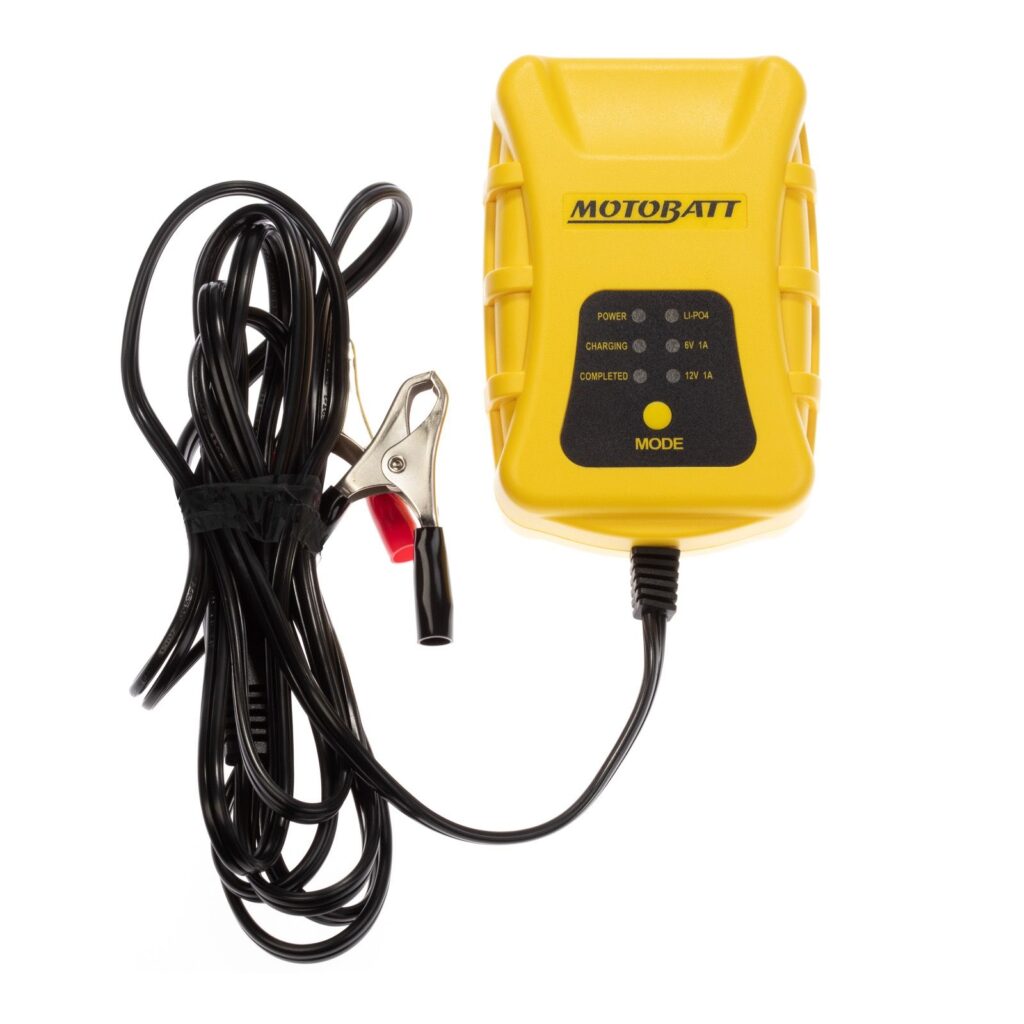 Motobatt Charger Tech 1 1.0 AMP 6v/12v Lithium 4 Step