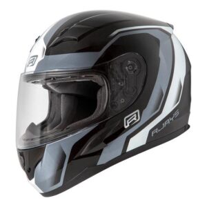Rjays Grid Road Helmet Gloss Black/White - Image 3