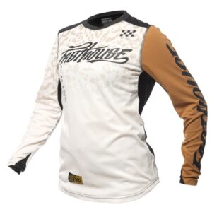 Fasthouse Elrod Stay Golden Motocross Jersey Ladies Chalk/Camel - Image 1