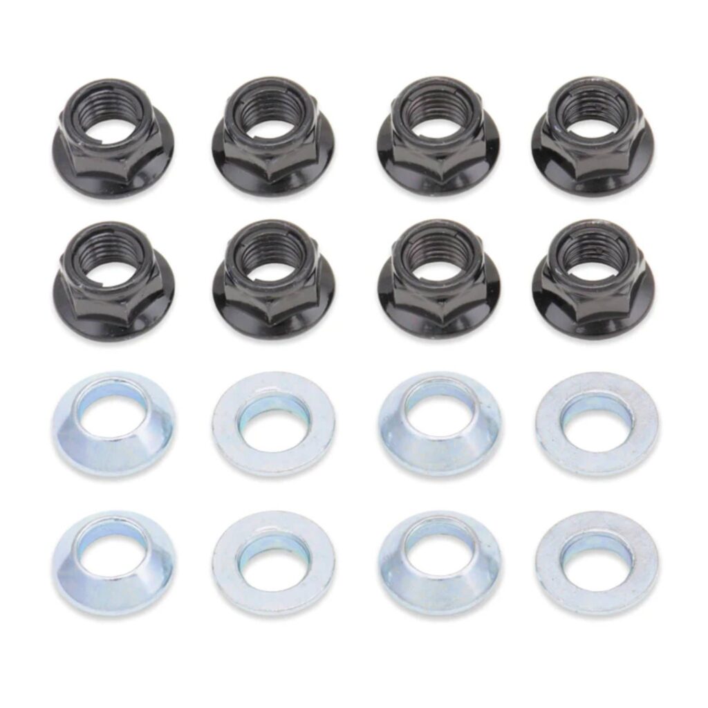 LUG LOCKS BLACK (Pkt of 8)