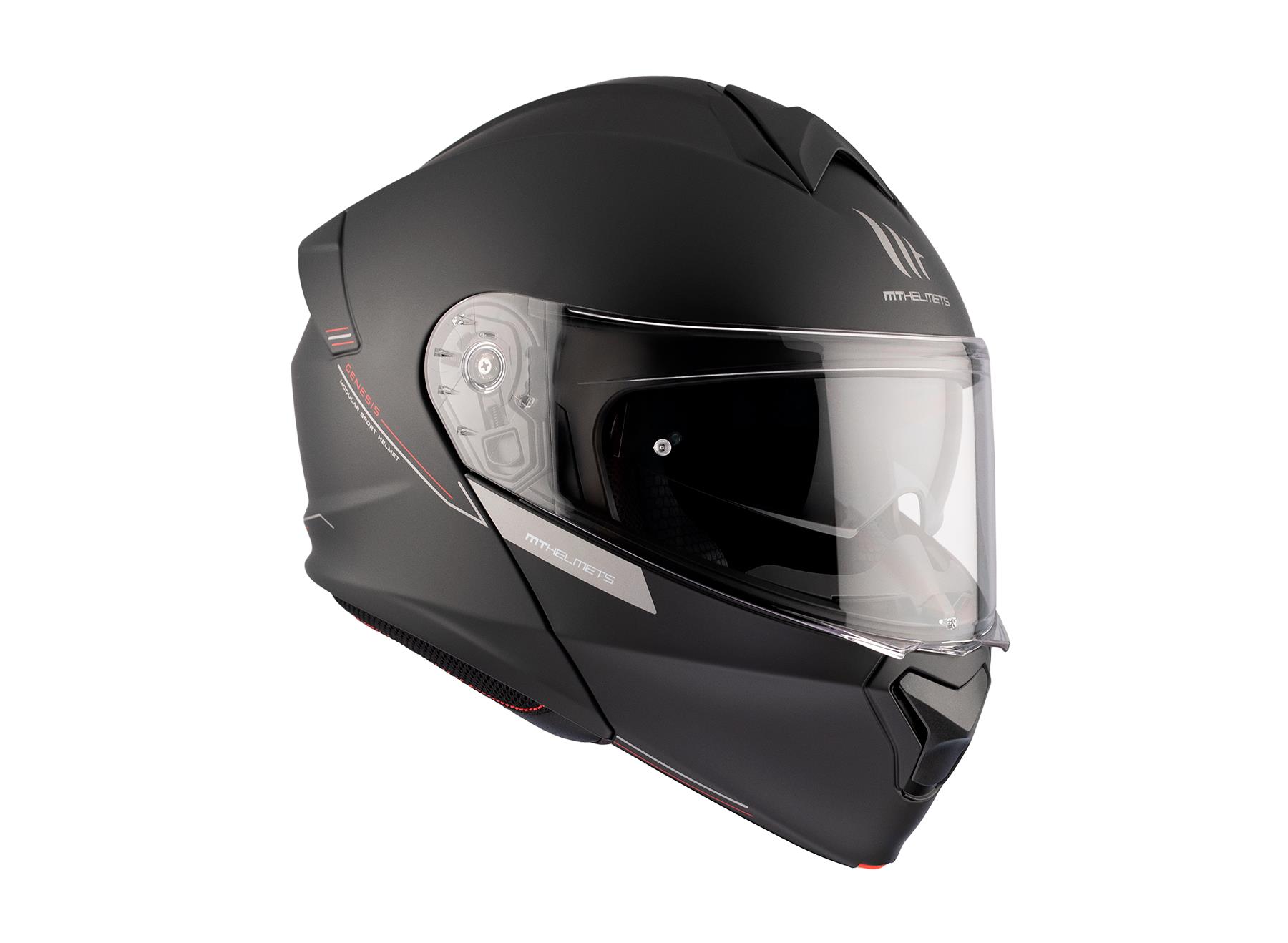 MT Genesis SV Flip Front Helmet Matte Black - Image 3