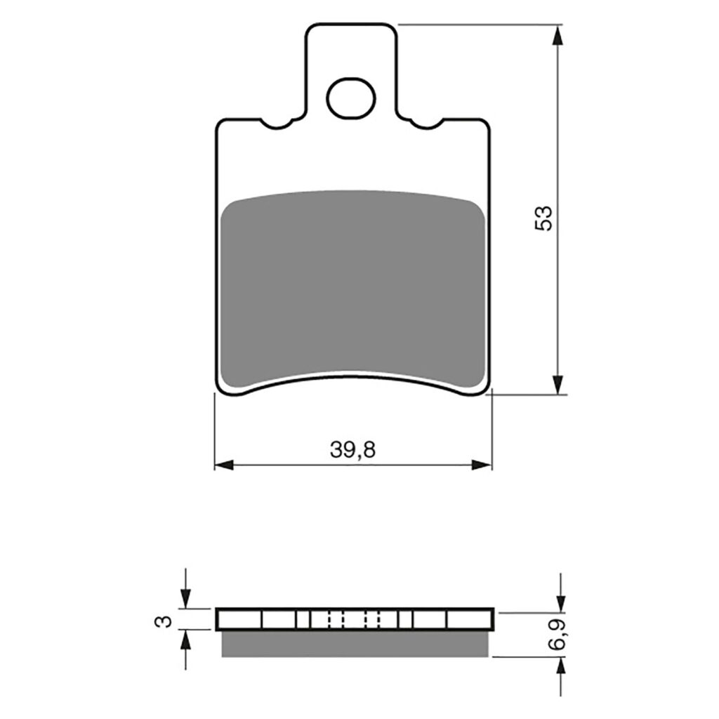 BRAKE PADS GOLDFREN SINTERED SPORTS GF107 - S3 ( PH172 )