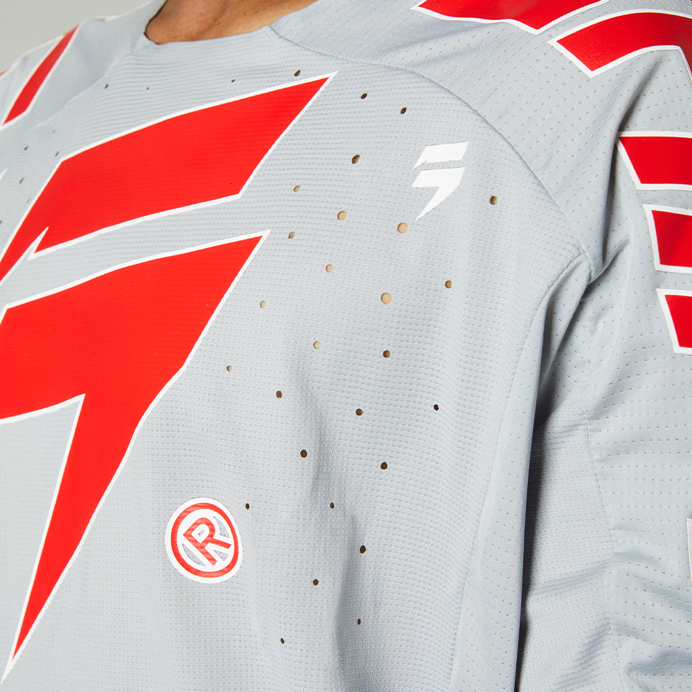 Motocross Jersey Shift Black Label King Grey/Red