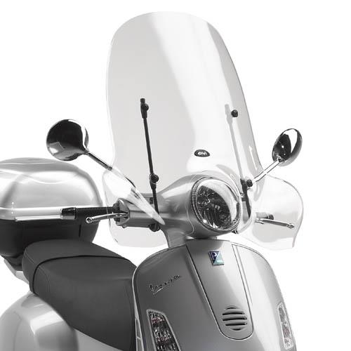 GIVI SCREEN PIAGGIO GT/GTS '03-'13 CLEAR 66x67cm (NEEDS A104A)