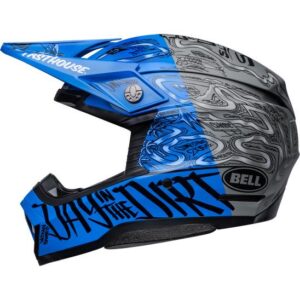 Bell Moto-10 Spherical Fasthouse DITD LE Motocross Helmet Blue/Grey - Image 1
