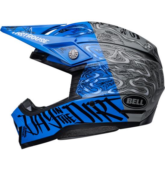 Bell Moto-10 Spherical Fasthouse DITD LE Motocross Helmet Blue/Grey