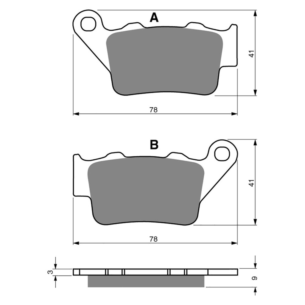 BRAKE PADS GOLDFREN SINTERED SPORTS GF023 - S3 ( PH166 )