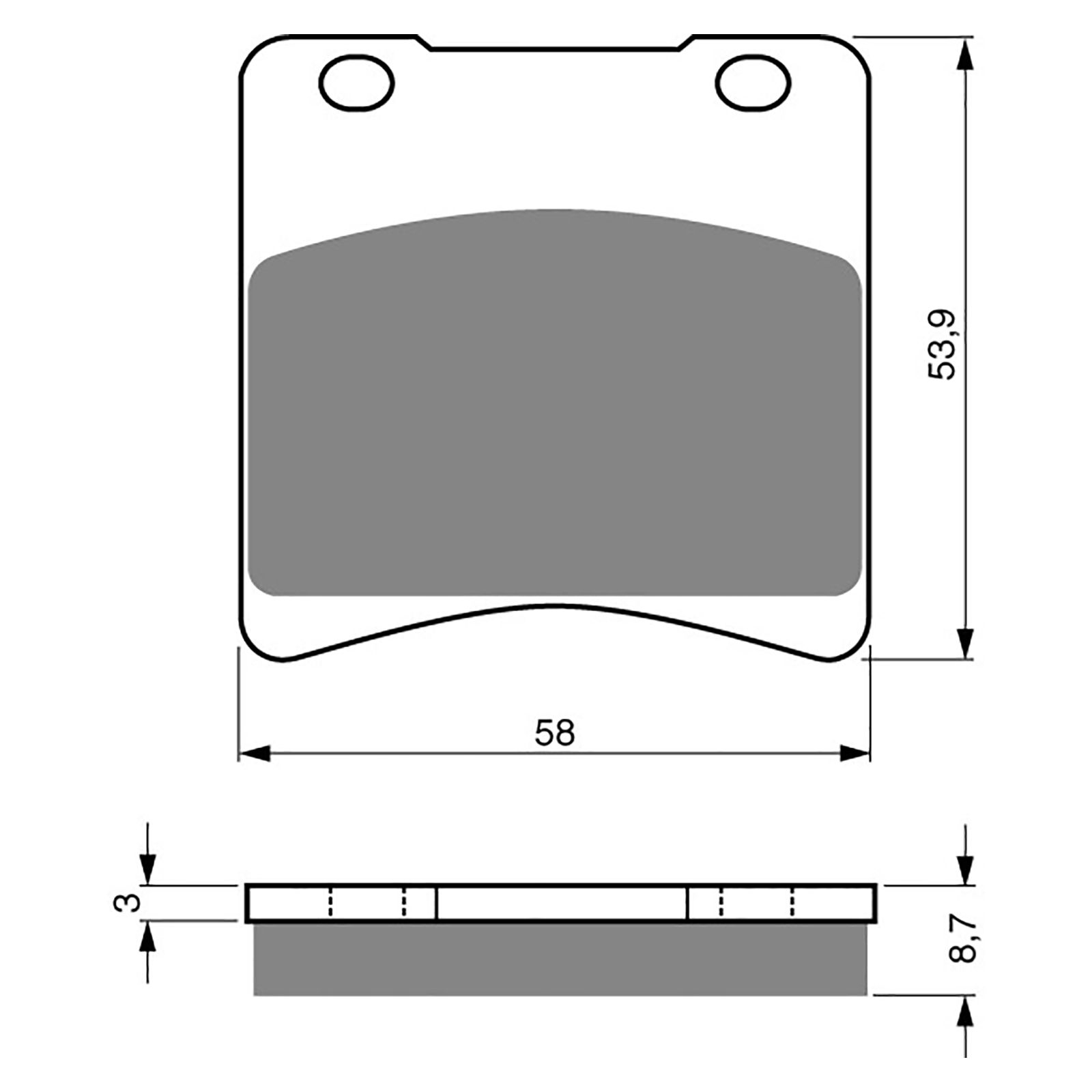 BRAKE PADS GOLDFREN SINTERED SPORTS GF085 - S3 ( PH32 ) - Image 1