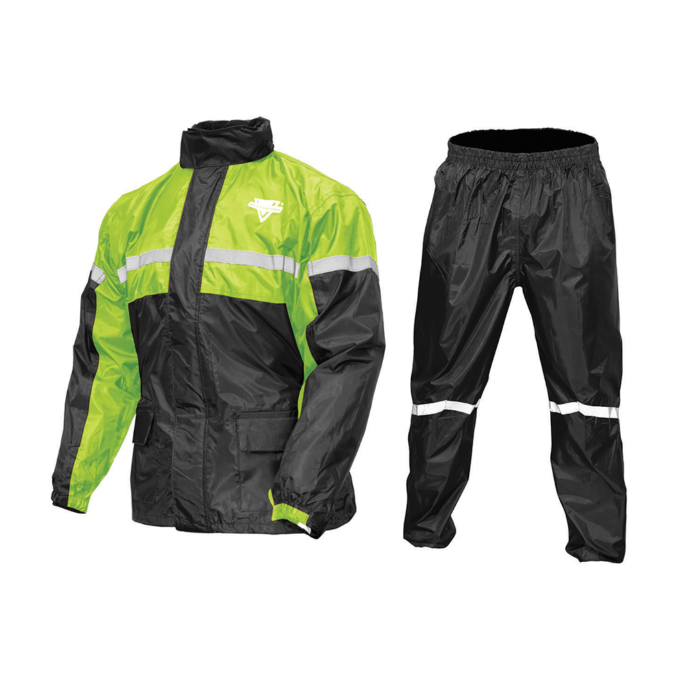 Nelson Rigg Stormrider 2pc Waterproof Suit Black/Hi-Viz Yellow