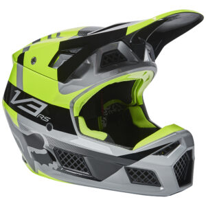 Motocross Helmet Fox V3 RS Riet Flo Yellow - Image 1