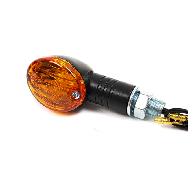 Micro oval indicators 60MM short E-mark amber lens